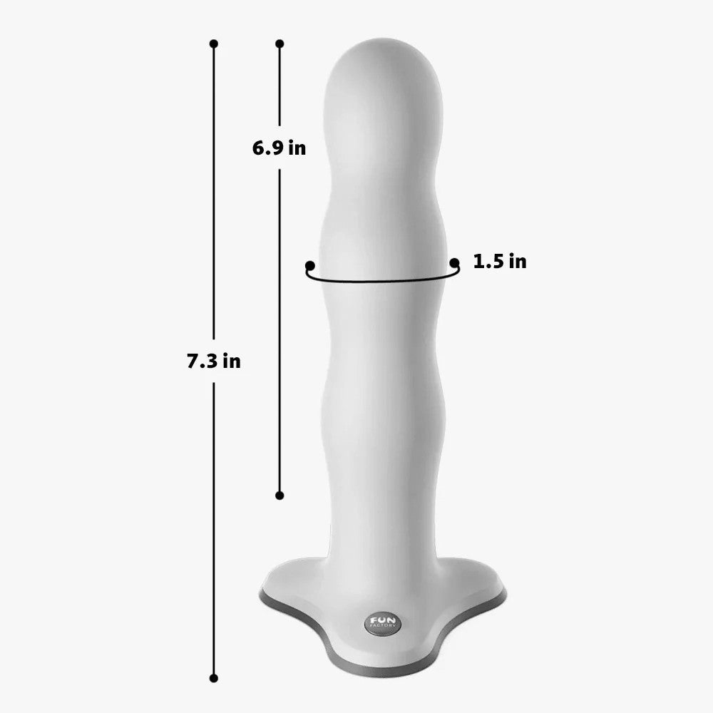 Fun Factory Bouncer Silicone SHAKE Weighted Dildo - Sage Green