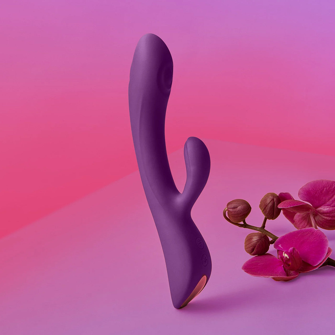 Bunny & Clyde Rechargeable Silicone Rabbit Vibrator By Love To Love - Purple Rain