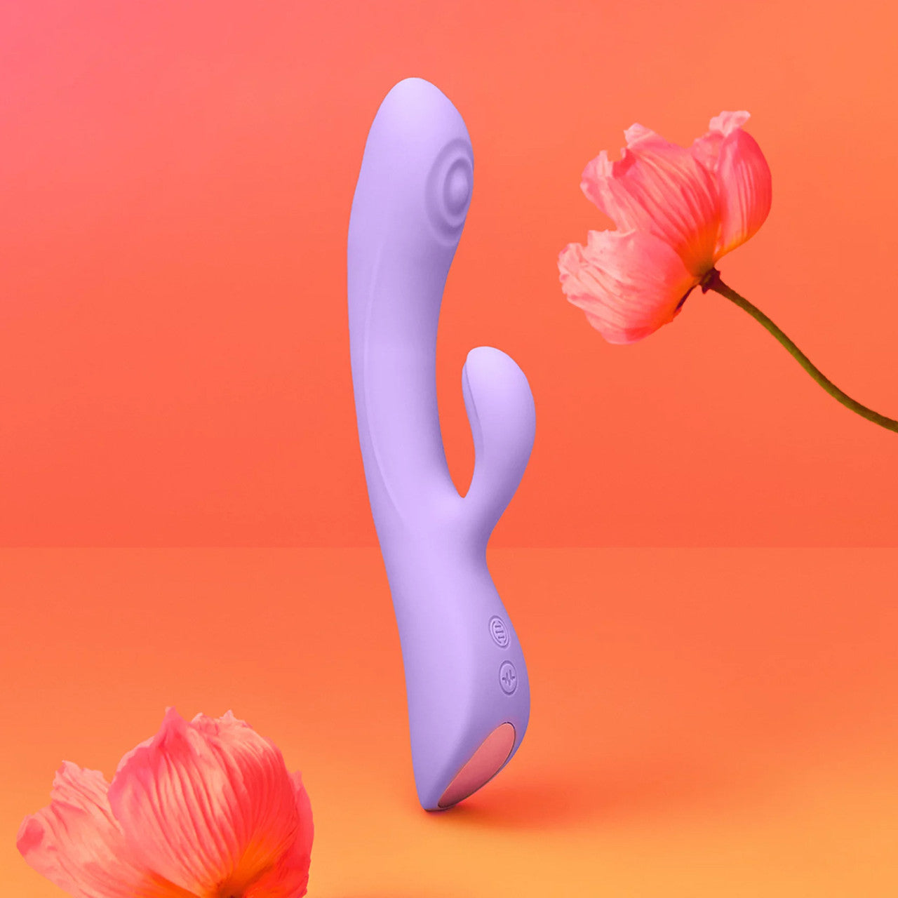 Bunny & Clyde Rechargeable Silicone Rabbit Vibrator By Love To Love - Viva Mauve