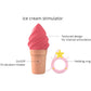 Cand'Ice Vibrating Rechargeable Silicone Ice Cream Cone By Love To Love - Raspberry