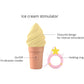 Cand'Ice Vibrating Rechargeable Silicone Ice Cream Cone By Love To Love - Vanilla