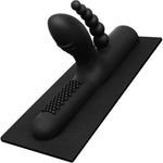 The Cowgirl Buckwild Silicone Double Penetration Attachment - Black