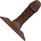 The Cowgirl Bronco Silicone Realistic Penis Attachment - Chocolate