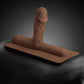 The Cowgirl Bronco Silicone Realistic Penis Attachment - Chocolate