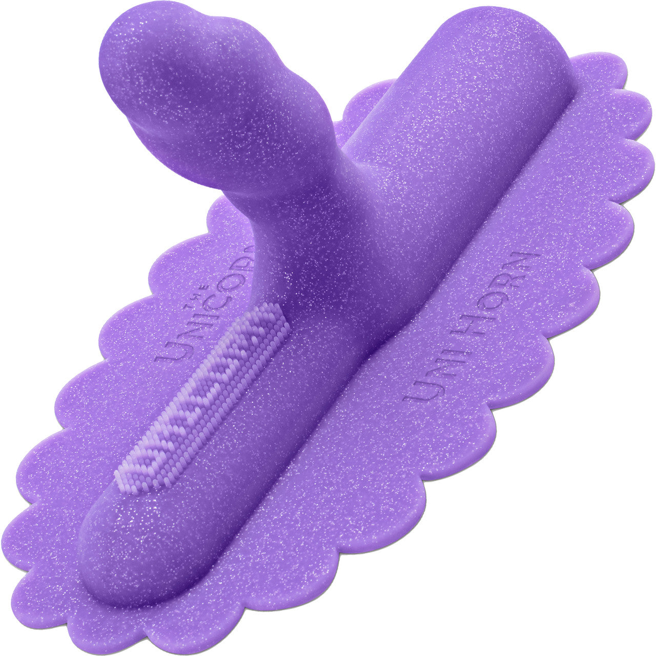 The Unicorn Uni Horn Twisted Textured G-Spot & P-Spot Silicone Attachment - Purple