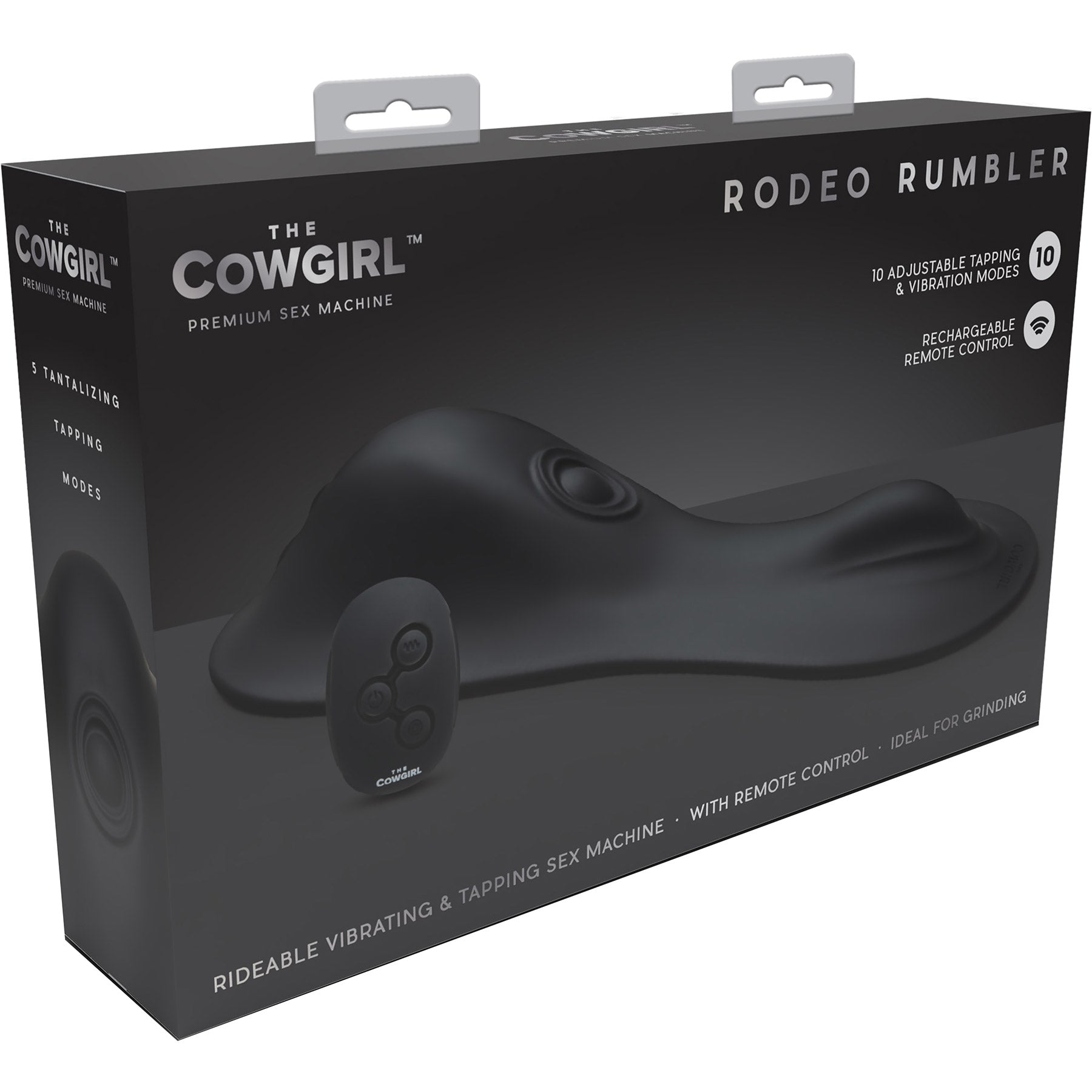 The Cowgirl Rodeo Rumbler Rideable Vibrating, Tapping Sex Machine With Remote