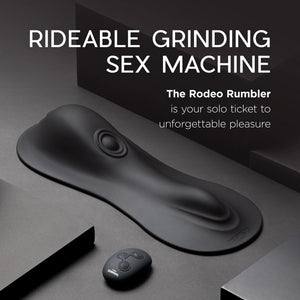 The Cowgirl Rodeo Rumbler Rideable Vibrating, Tapping Sex Machine With Remote