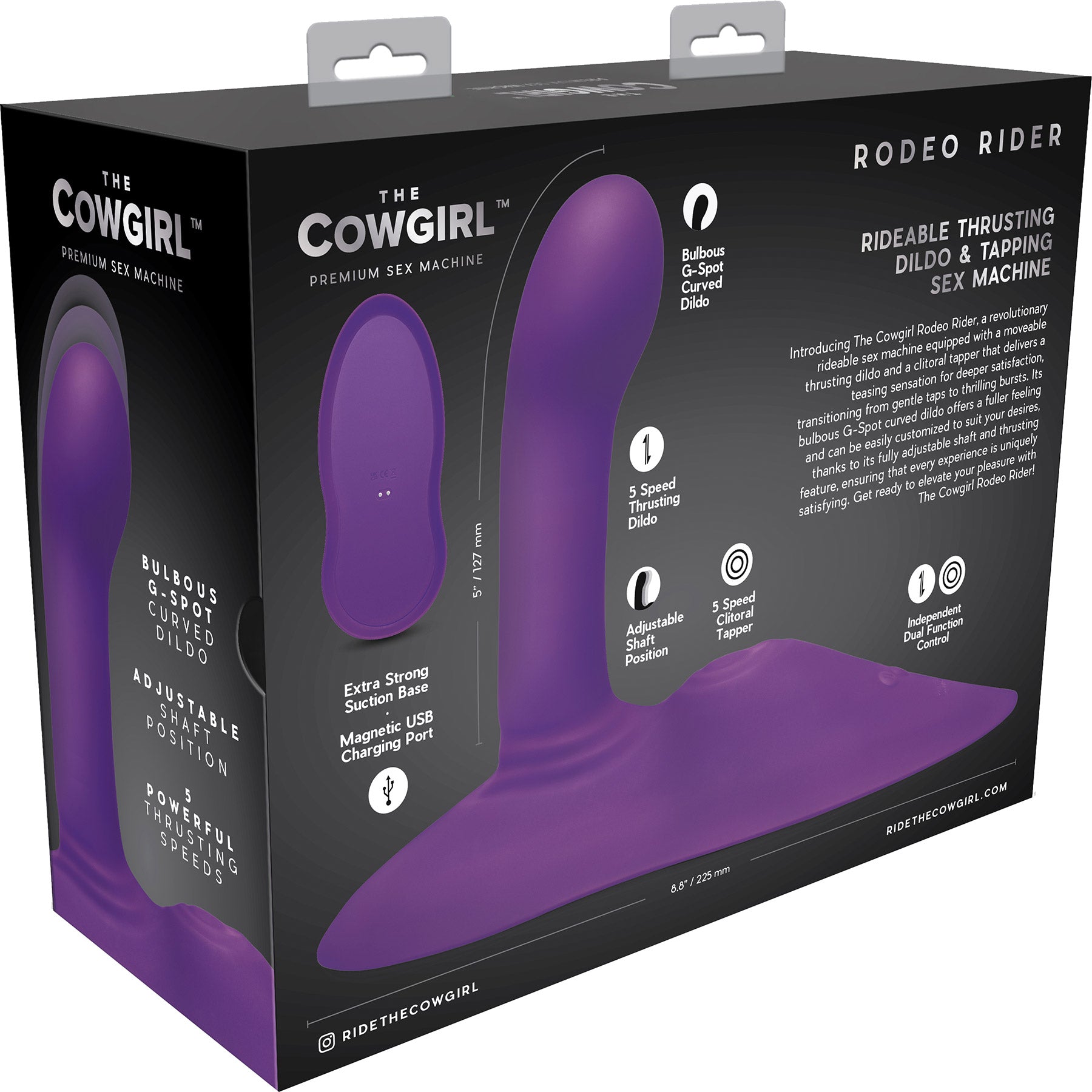 The Cowgirl Rodeo Rider Premium Sex Machine - G-Spot Thrusting & Tapping Grinder