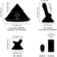 The Cowgirl Cone Remote & App Controlled Premium Silicone Sex Machine - Measurements