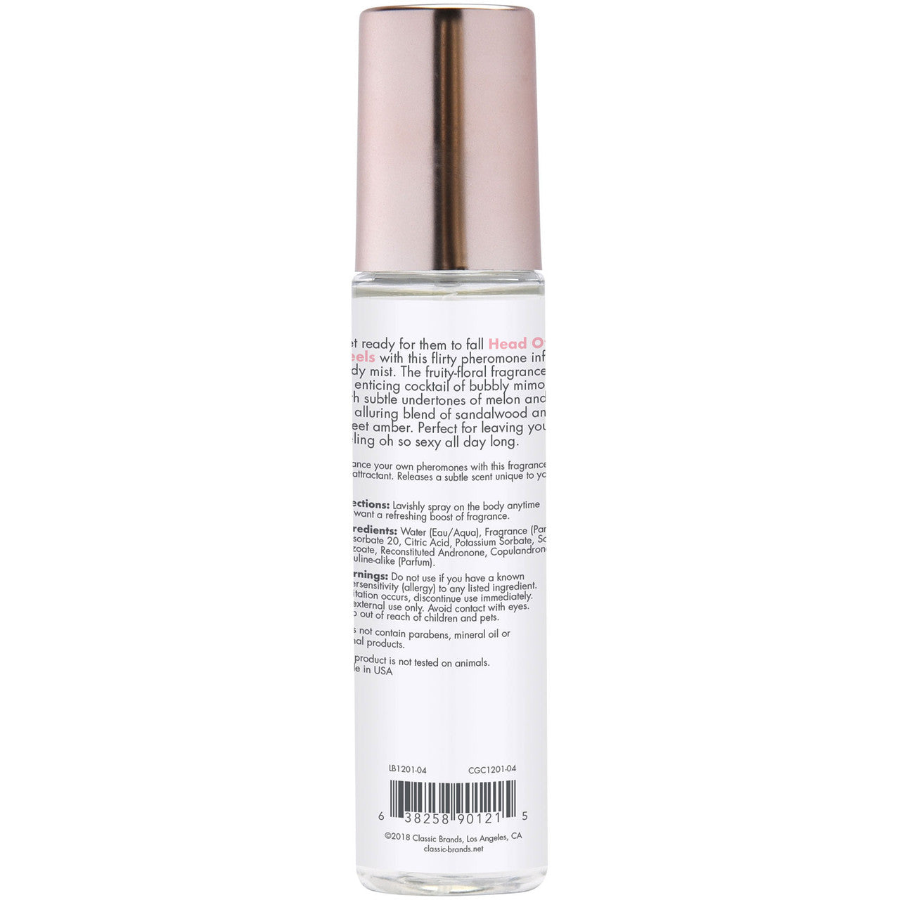 CG Fragrance Body Mist with Pheromones - Head Over Heels (3.5 oz)