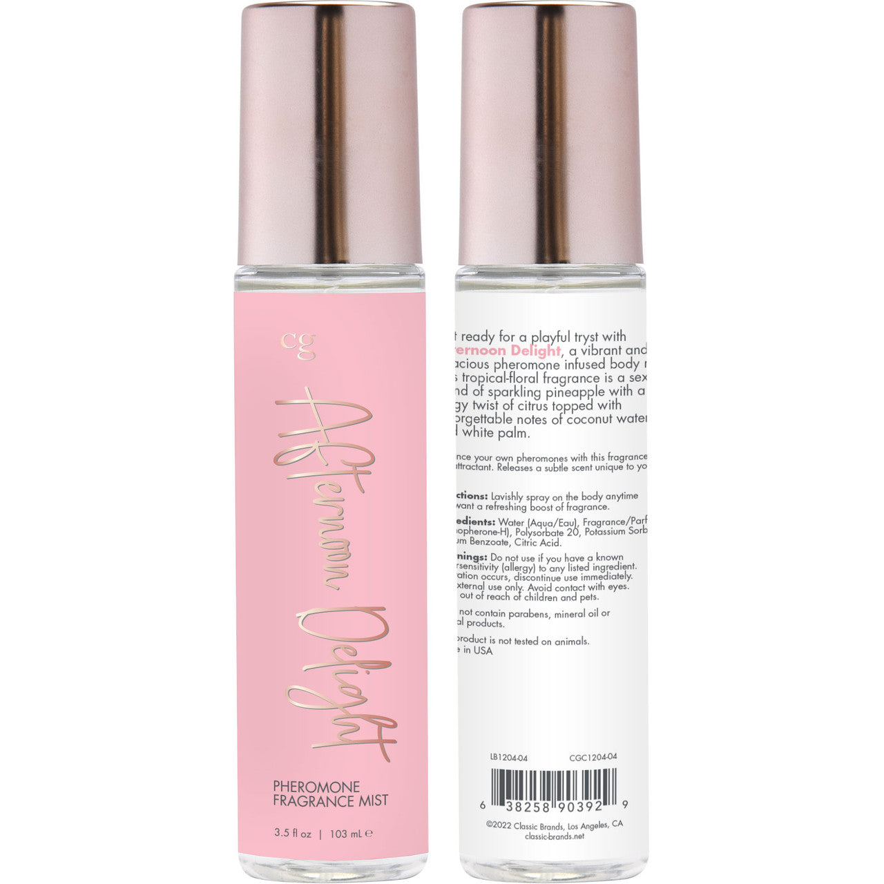 CG Fragrance Body Mist with Pheromones - Afternoon Delight (3.5 oz)