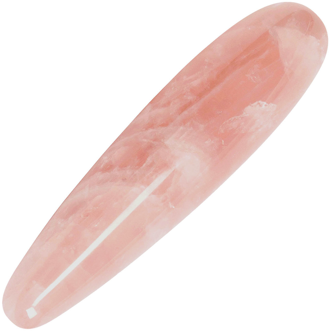 The Original Heart Rose Quartz Crystal Dildo By Chakrubs