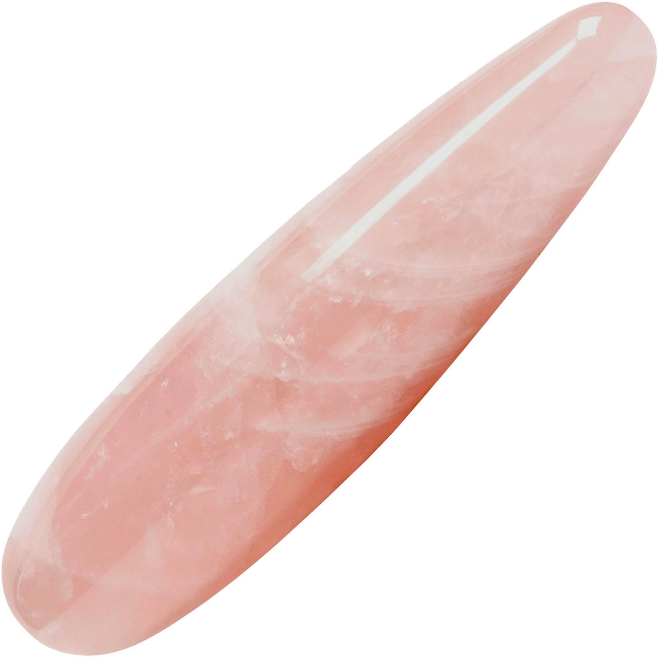 The Original Heart Rose Quartz Crystal Dildo By Chakrubs