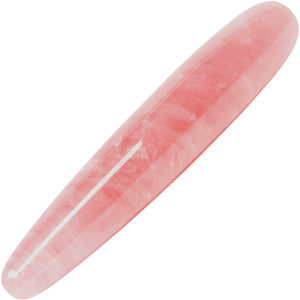 The Slim Heart Rose Quartz Crystal Dildo By Chakrubs