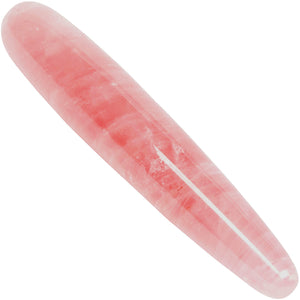 The Slim Heart Rose Quartz Crystal Dildo By Chakrubs