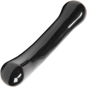 The Xaga Curve Black Obsidian Crystal Dildo By Chakrubs