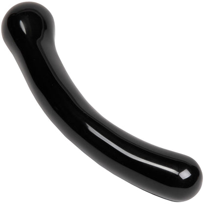 The Xaga Curve Black Obsidian Crystal Dildo By Chakrubs