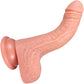 The Champ 5.5 Inch Silicone Realistic Posable Dildo With Balls & Suction Cup Base By Fukena - Vanilla