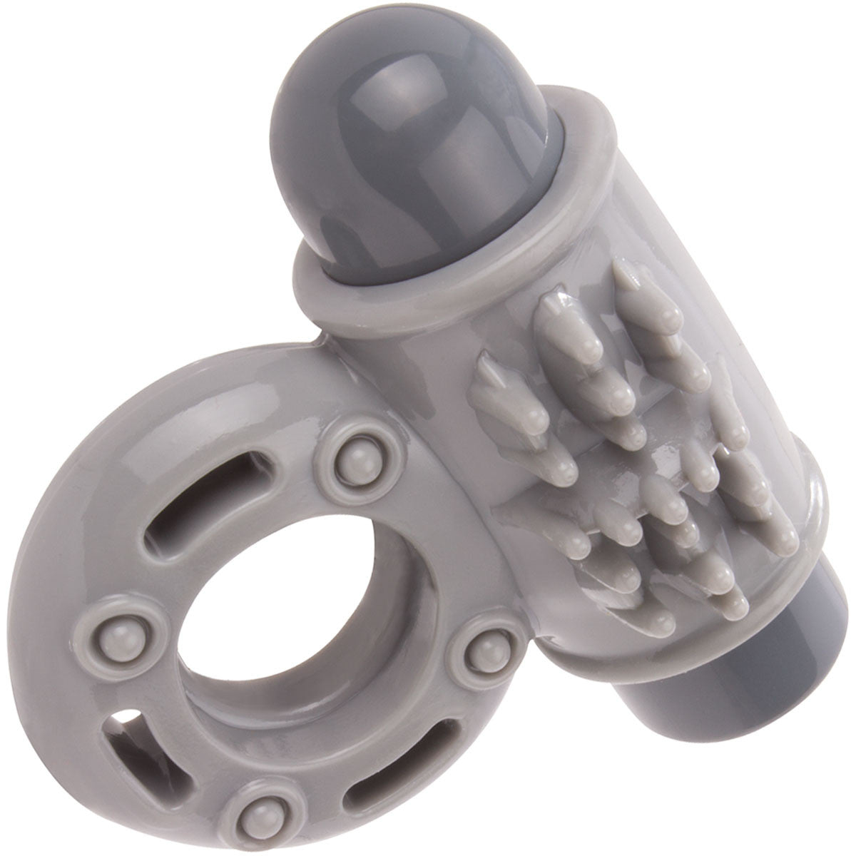Charged O Wow Vibrating Cock Ring By Screaming O - Grey