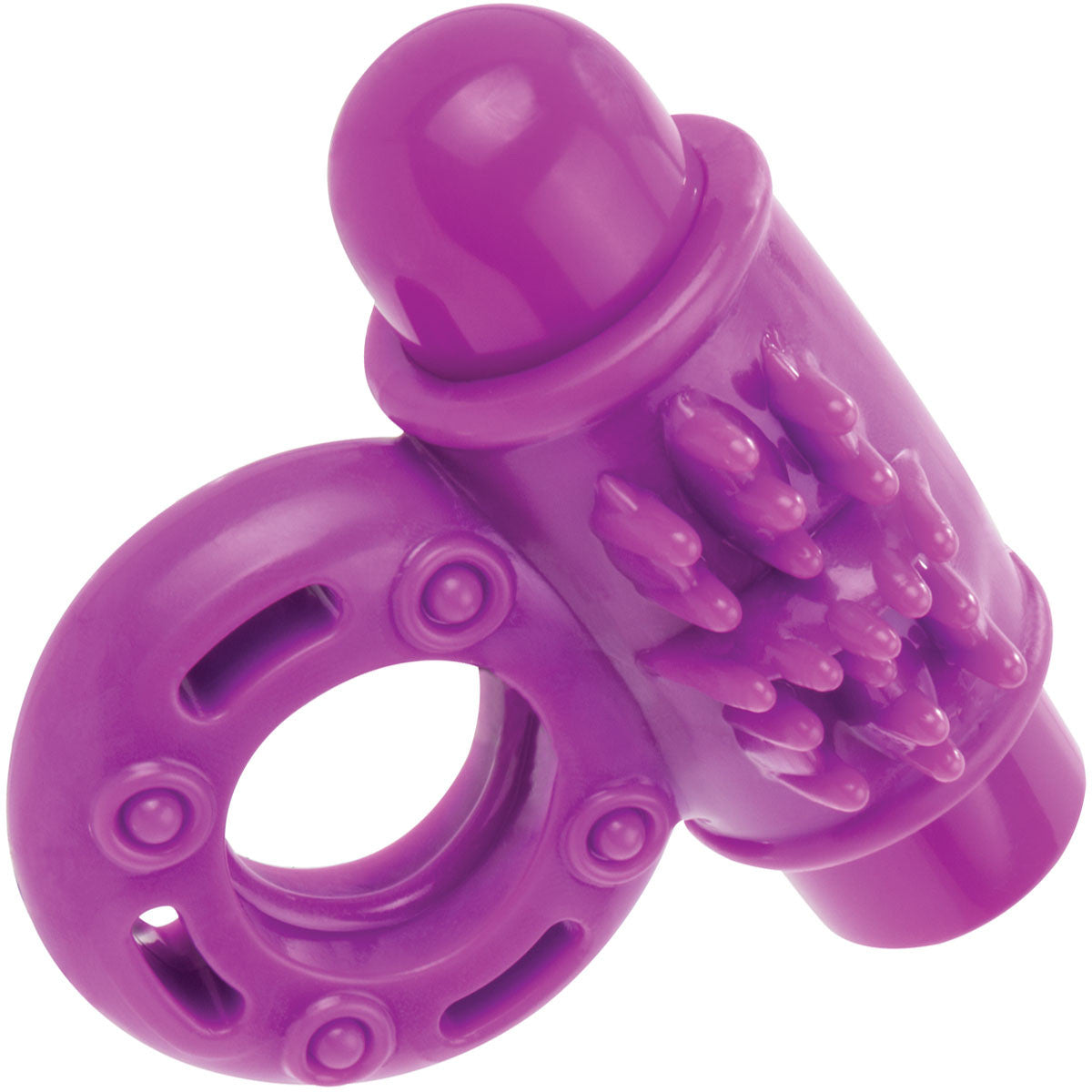 Charged O Wow Vibrating Cock Ring By Screaming O - Purple