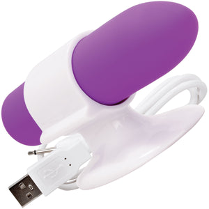 Charged Positive Rechargeable 20 Function Vibrator By Screaming O - Grape