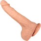 The Charmer 6.25 Inch Silicone Realistic Dildo With Balls & Suction Cup Base By Fukena - Vanilla