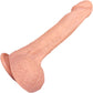 The Charmer 6.25 Inch Silicone Realistic Dildo With Balls & Suction Cup Base By Fukena - Vanilla