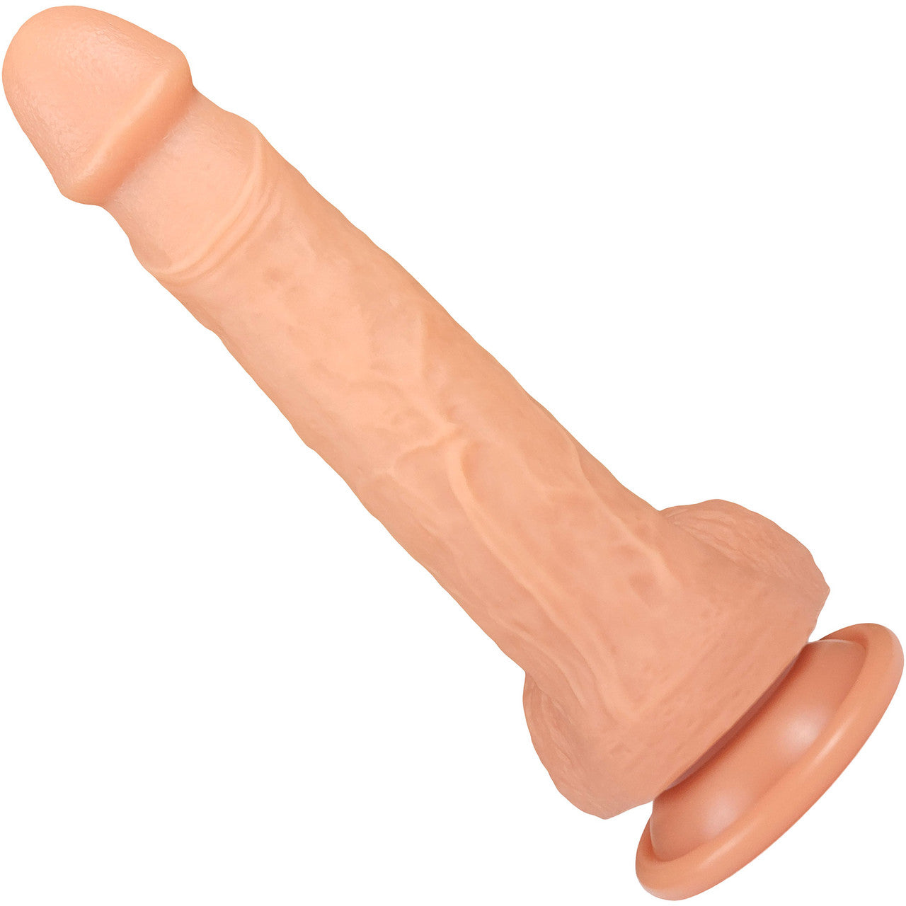 The Charmer 6.25 Inch Silicone Realistic Dildo With Balls & Suction Cup Base By Fukena - Vanilla