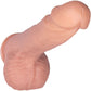 The Charmer 6.25 Inch Silicone Realistic Dildo With Balls & Suction Cup Base By Fukena - Vanilla