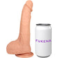 The Charmer 6.25 Inch Silicone Realistic Dildo With Balls & Suction Cup Base By Fukena - Vanilla