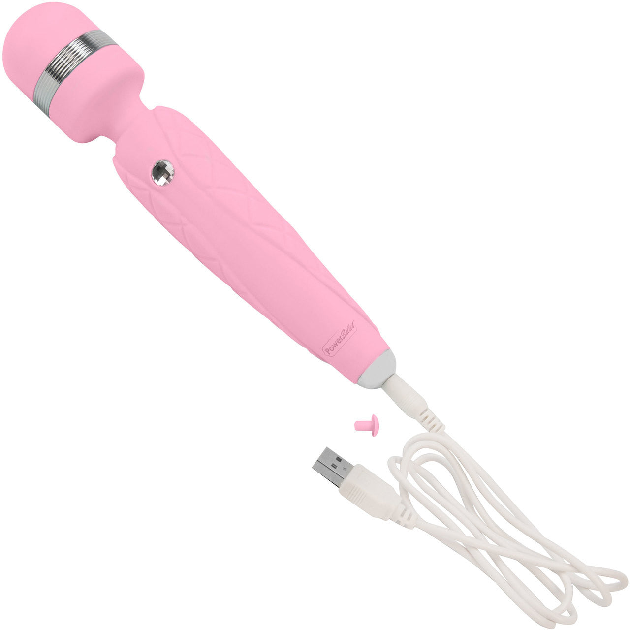 Pillow Talk Cheeky Silicone Waterproof Rechargeable Wand Style Vibrator - Pink