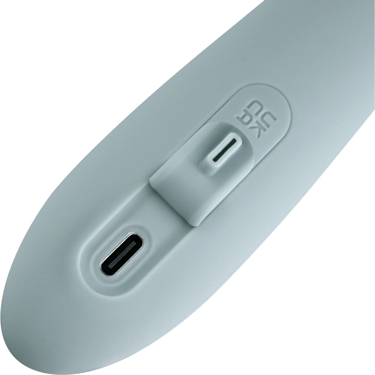 SVAKOM Chika Rechargeable Waterproof Silicone App Enabled Warming Dual Stimulation Vibrator - Turquoise Gray