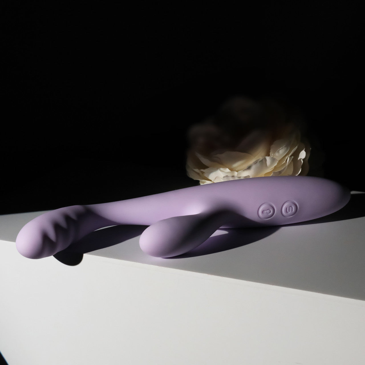 SVAKOM CICI+ 2 Rechargeable Warming App Controlled Silicone Dual Stimulation Vibrator - Pastel Lilac