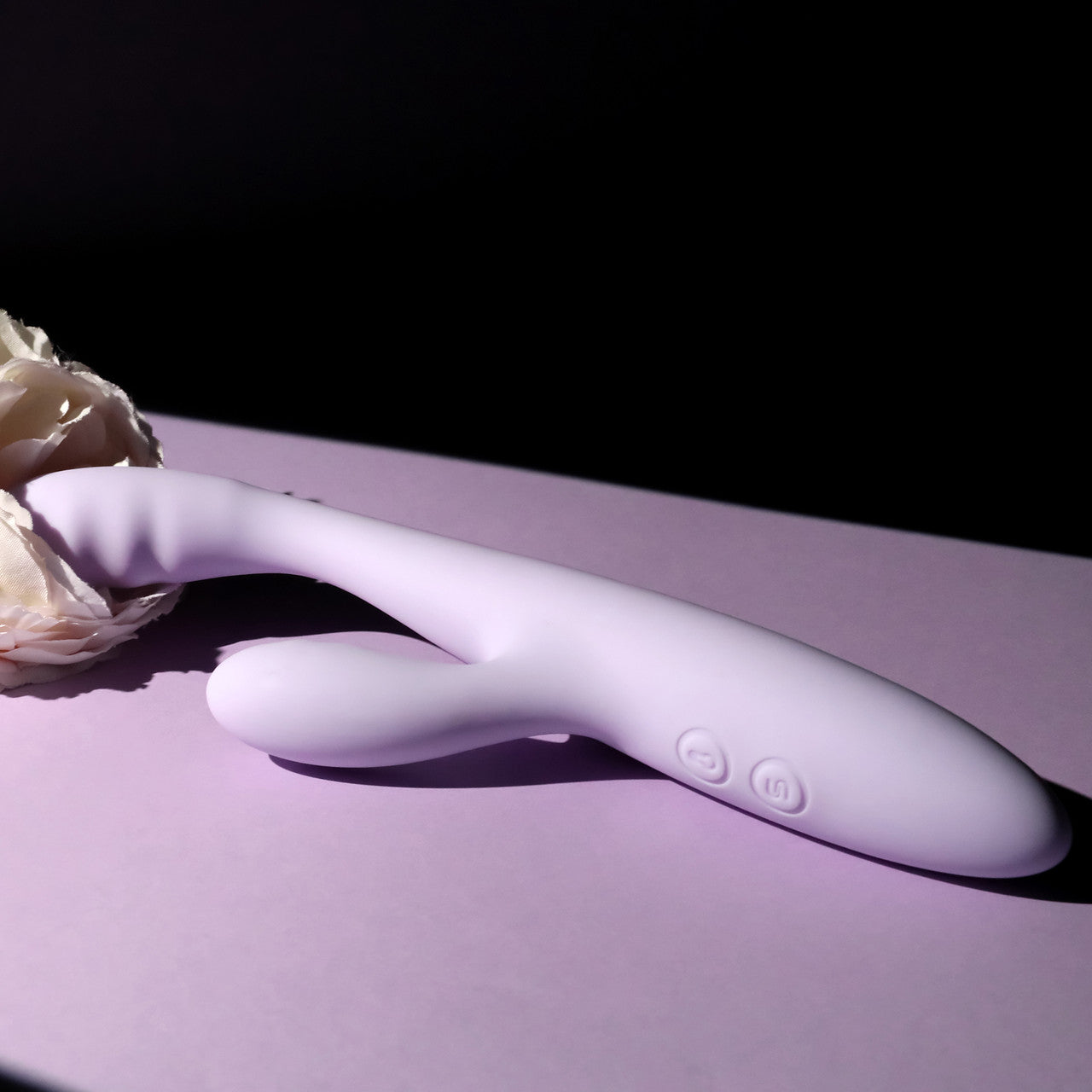 SVAKOM CICI+ 2 Rechargeable Warming App Controlled Silicone Dual Stimulation Vibrator - Pastel Lilac