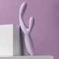 SVAKOM CICI+ 2 Rechargeable Warming App Controlled Silicone Dual Stimulation Vibrator - Pastel Lilac