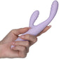 SVAKOM CICI+ 2 Rechargeable Warming App Controlled Silicone Dual Stimulation Vibrator - Pastel Lilac