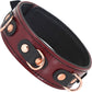 Wine Red Leather Collar With Rose Gold Chain Leash By Liebe Seele