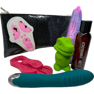 Ghostface Scream Classic Clutch Toy Storage & Fashion Bag by KushKards - Pink