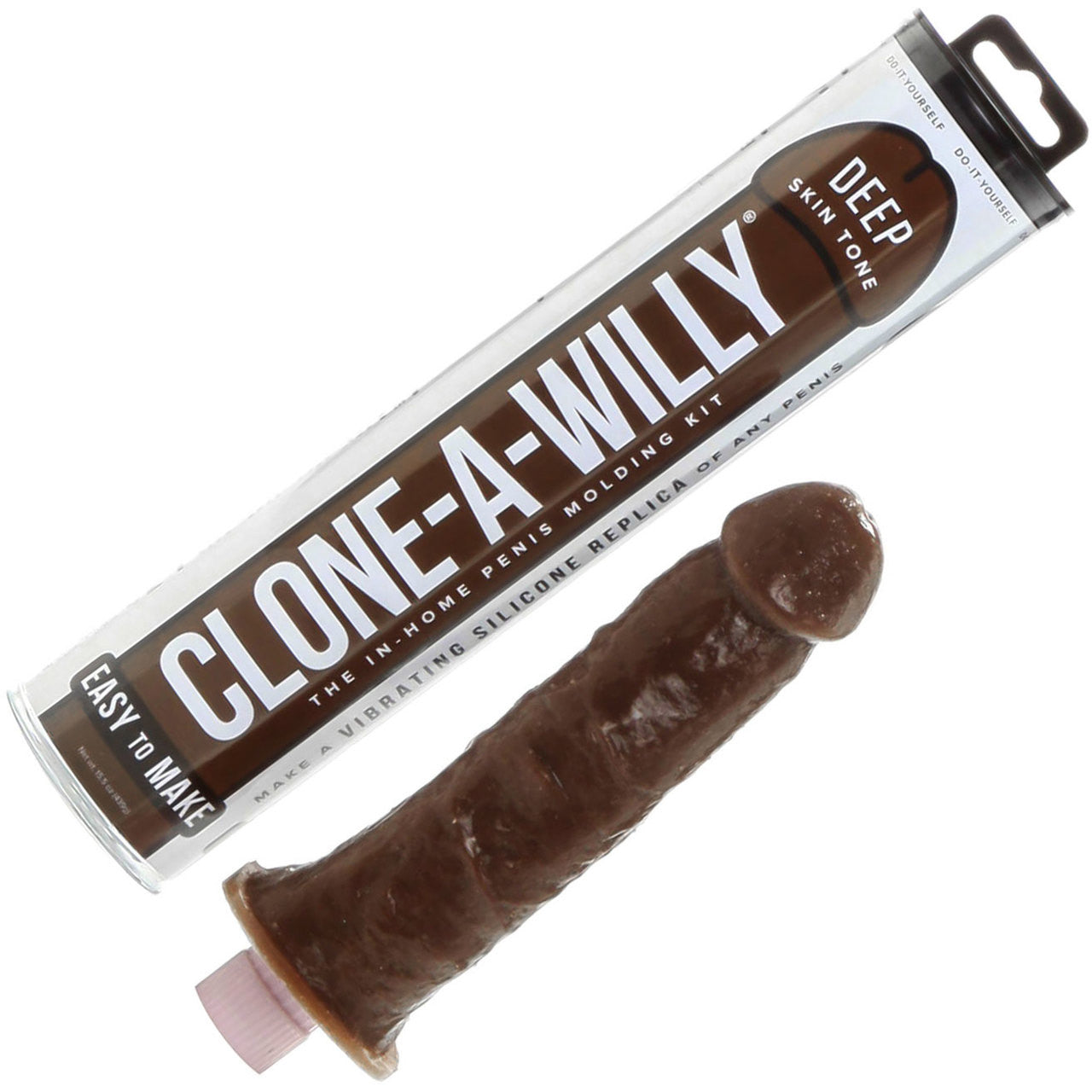 Clone-A-Willy Make Your Own Vibrating Silicone Dildo - Deep Skin Tone