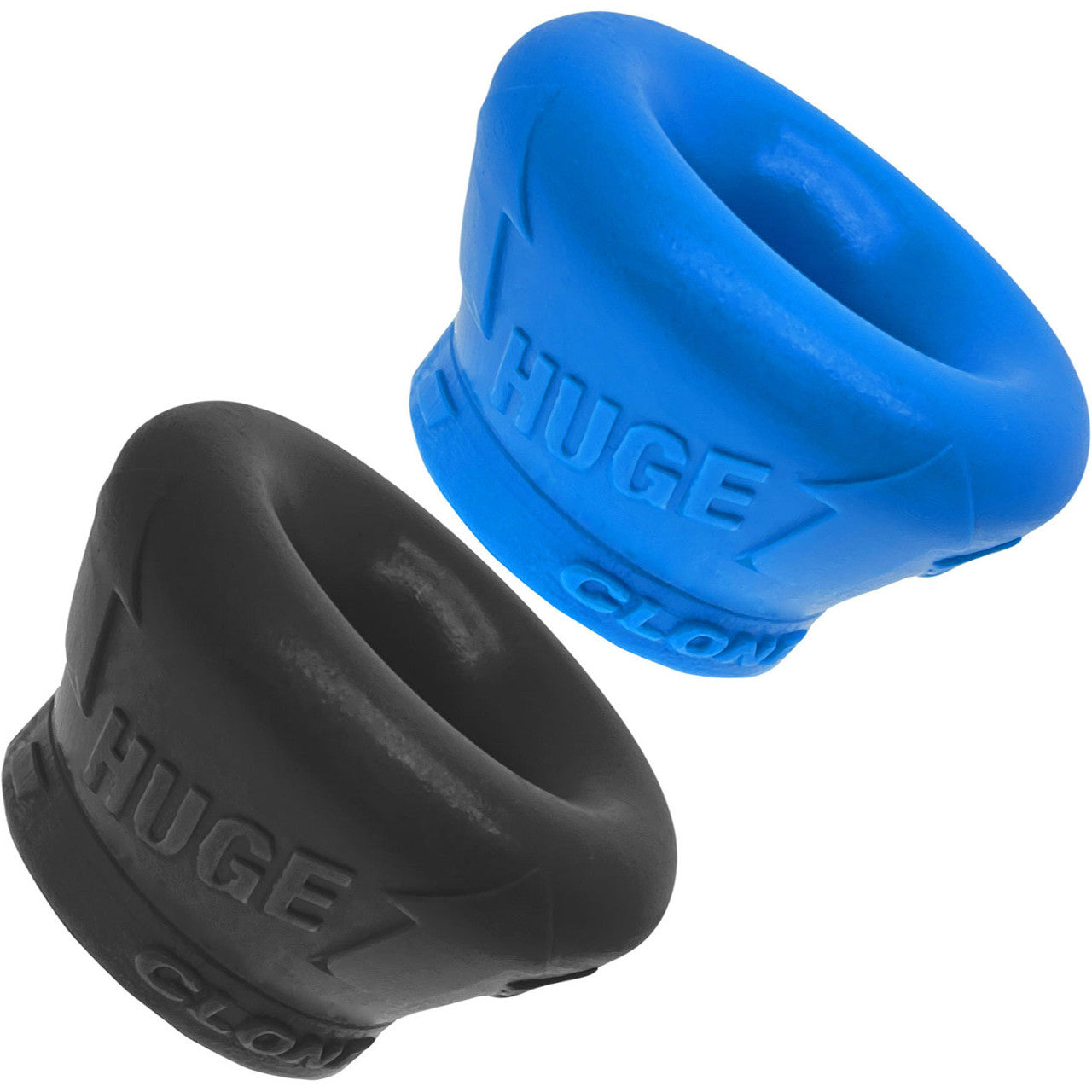 Oxballs Clone Huge Silicone Ball Stretcher 2 Pack - Black & Blue