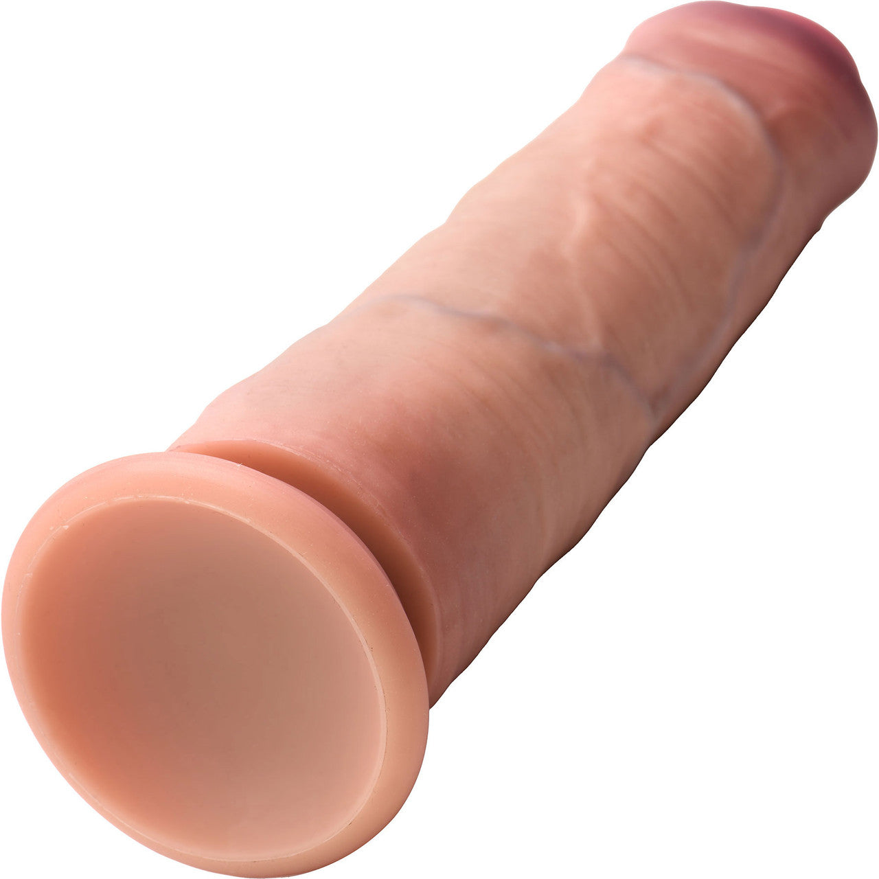 Jock Dual Density 8.5" Realistic Uncut Silicone Suction Cup Dildo - Vanilla