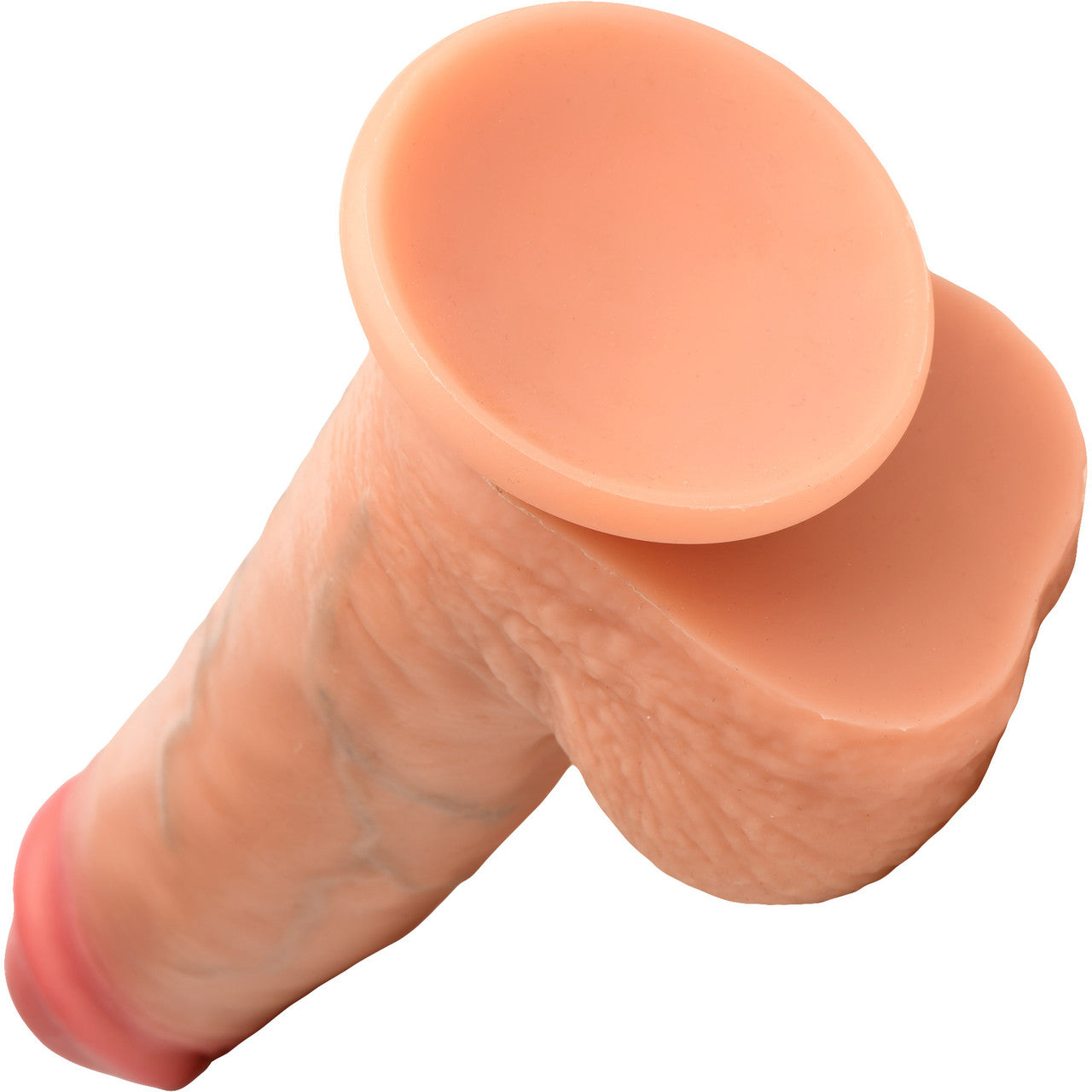 Jock Dual Density 8" Real Skin Realistic Silicone Suction Cup Dildo With Balls - Vanilla Jock Dual Density 8" Real Skin Realistic Silicone Suction Cup Dildo With Balls - Vanilla