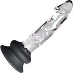 Pleasure Crystals 5.6" Glass Dildo With Suction Cup