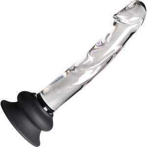 Pleasure Crystals 7" Glass Dildo With Suction Cup