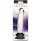 Pleasure Crystals 7.6" Glass Dildo With Suction Cup