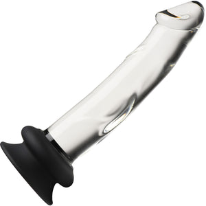 Pleasure Crystals 7.6" Glass Dildo With Suction Cup