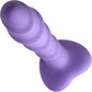 Simply Sweet Swirl Silicone Suction Cup Dildo - Purple