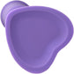 Simply Sweet Swirl Silicone Suction Cup Dildo - Purple