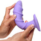 Simply Sweet Swirl Silicone Suction Cup Dildo - Purple