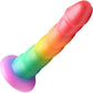 Simply Sweet Swirl Rainbow 6.6" Silicone Suction Cup Dildo